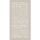 Personalised Family Best Memories Canvas